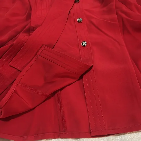 Karl Lagerfeld Red Buttoned Dress size 8 NWT - Picture 5 of 8